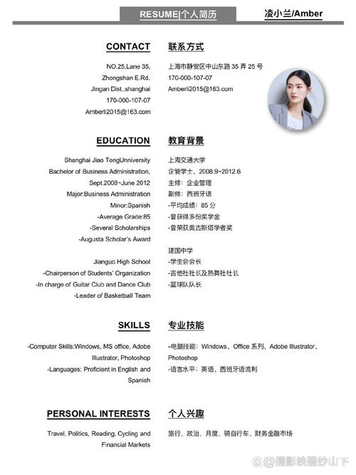 國際貨運求職國際貨運求職簡歷模板